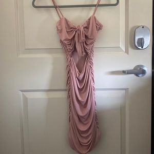 Dusty pink Tiger Mist club/mini dress in XS
